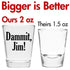 Damnit Jim - Funny Shot Glass - Makes a Funny Gift for Men and Women Hilarious Shot Glasses Funny Gift for Drinking Buddies - Cute Shot Glasses Gi...