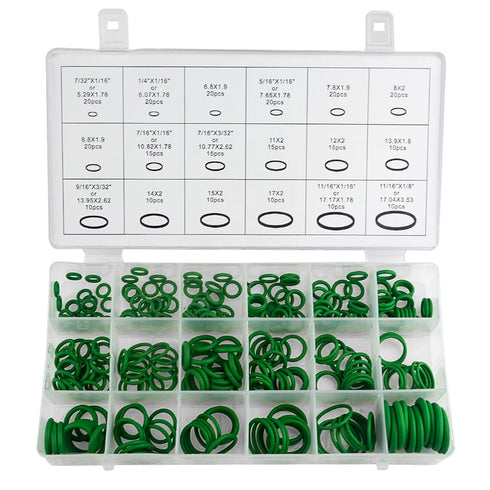 XINGYHENG 270Pcs 18 Sizes Rubber O-Ring Gasket Sealing Ring Repair Box Washer Seal Assortment Set for Plumbing Automotive General Repair...