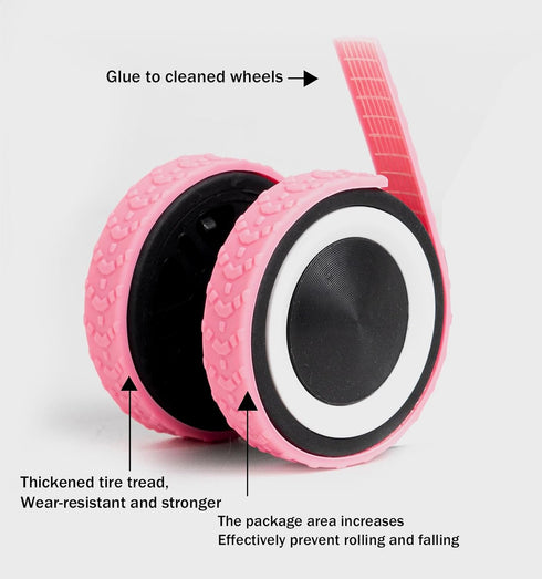 8 pack Luggage Wheel Covers,Adhesive Silicone Silent luggage wheel suitcase wheel covers protector covers Cover for Carry-on Luggage 2-2.6 inches ...