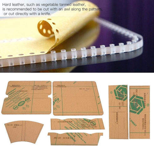 Wallet Acrylic Template Clear Acrylic Template Set Zipper Wallet Handbag Making Stencil Leather Craft Tool...