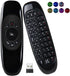 iPazzPort(7-Colors Backlit) Mini Wireless Keyboard Air Mouse Combo, 2.4G USB Dongle,Built in Rechargeable Battery,for PC,Desktop,Computer,Laptop,S...
