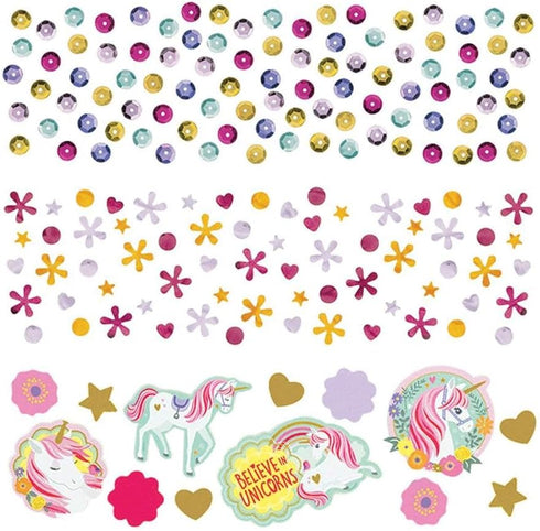 amscan Party Supplies, Magical Unicorn Confetti Pack, Multicolor, 1.2 oz., 1 ct...