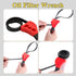 2PCS Oil Filter Wrench Set, Car Rubber Strap Wrenches, Adjustable Rubber Strap Wrench, 6In+ 8In Automotive Multifunctional Belt Wrench Fit Mechani...