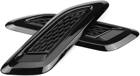 Air Vent Wing Trim,1 Pair Exterior Hood Air Vent Outlet Wing Trim Fit for Land Rover Range Rover Evoque 2012-2018 for Air Flow Intake, Cars and Tr...