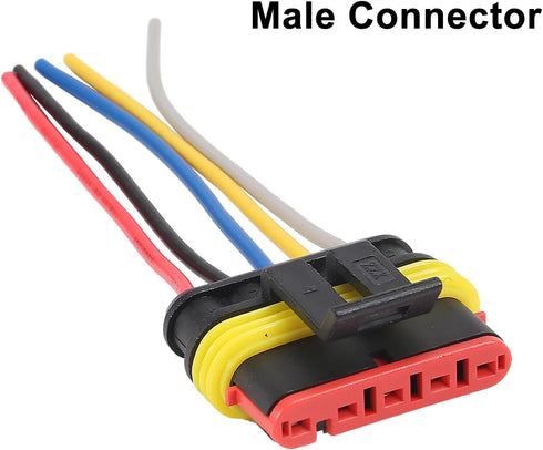5Pair 5Pin Connector Waterproof Electrical 5 Pin Plug Auto Electrical Wire Connectors Quick Disconnect Automotive Wire Connectors Marine for Car, ...