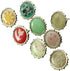 Paper Fasteners FMHXG 50pcs 9mm Round Mixed Pattern Brads Metal Scrapbooking Mini Brads Paper Fasteners for Scrapbooking Crafts Metal Crafts Decor...