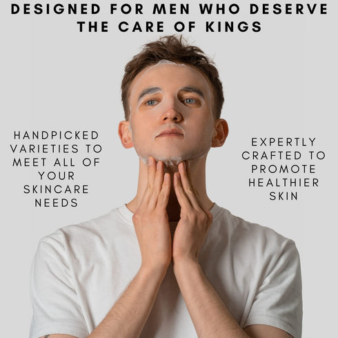 Mens Face Mask Skin Care Kit (6 Pack) - Turmeric Anti-Acne, Aloe Vera Soothing & 2% BHA Salicylic Acid Sheet Mask - Skin Care for Men Face Masks f...