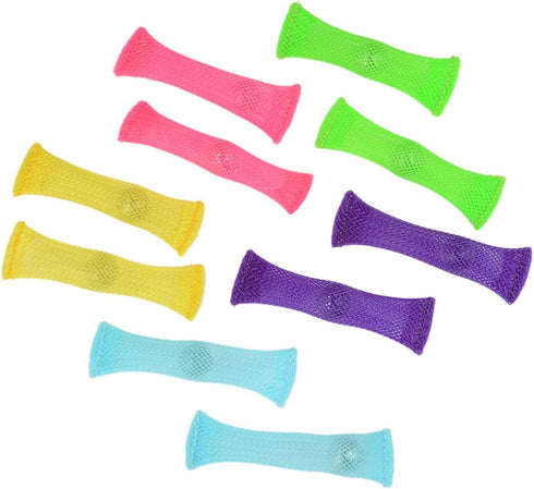 FIDGET TOYS(Package of 10, 5 colors) Stress Relieve toy, Focus Enhance, Soothing Marble Fidgets for Children and Adults, has helped with ADHD ADD ...
