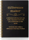 Difference Maker Black Golden Hardcover 160 Pages Blank Spiral Notebooks, Employee Appreciation Gift, Thank You Gift for Coworker Boss, Unique Off...