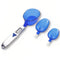 Yoidesu Digital Kitchen Scale, Electronic Gram Measuring Spoon, 500g/0.1g Blue Cute Digital Weight Scale Spoon with 3 Measuring Spoons for Portion...