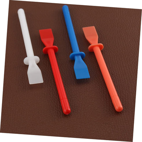 Silicone Glue Spreader 6pcs Glue Coated Sheet Leather Skiver Spachella Silicone Leather Glue DIY Leathercrafts Accessories Glue Applicator Handhel...