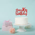 Red Glitter Happy 16th Birthday Cake Topper - Sixteen Sign Cake Topper - Cheers to 16 Years Party Supplies - 16th Birthday Party Decorations...
