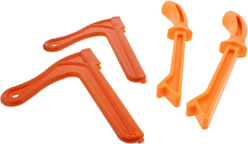 DCT 4 Pack Safety Push Sticks – Straight Table Saw Push Blocks and V Style Push Sticks Wood Working Push Stick Set...