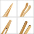 Hysagtek Bamboo Toast Tongs - Wooden Bread & Pickle Serving Tongs (8 Pack/7.08inches)...