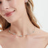 Flower CZ Crystal Wedding Jewelry Set Cubic Zirconia Choker Necklace Stud Earrings Set for Bridesmaid Bridal Prom Homecoming...