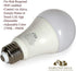 Hamilton Hills LED Smart Bulb - Smart Home Certified Standard Universal A19 E26 Dimmable Lightbulb WiFi Enabled No Hub Required Color Tunable 2700...