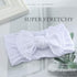 CanB Hair Bow Headband for Infant and Toddler - Stretchy Knot Nylon Baby Accessories (White)...