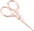 Antique Style Stitch Embossed Stainless Steel Scissors, Cutting Scissors Handle For Diy And Artwork Metal Scissors(Rose Gold)...