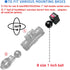 iMESTOU Sports Camera Riding Mount with 1/4 Screw for Insta 360 Action Camera Installing and 1“ Ball Head 360° Adjustable Fits for RAM iMESTOU...1...