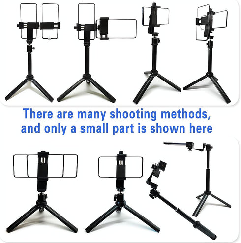 Teleprompter iPhone & Android, Double Phone Holder for Video Recording, Neewer Teleprompter Kit, The Collapsing Design Allows for Easy Storage and...