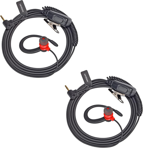 UAYESOK Radio Earpiece with Mic PTT, 1 pin G Shape Headset for Motorola Talkabout Walkie Talkie T200 T200TP T260 T402 T460 T465 T600 T800 T6500 MR...