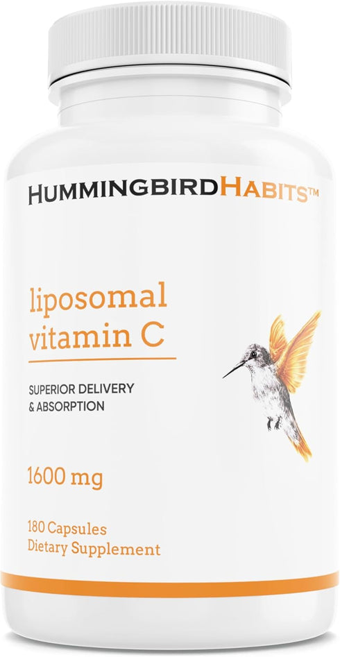 Liposomal Vitamin C 1600mg, High Absorption Vitamin C for Immune Support, Fat Soluble VIT C Antioxidant Supplement for Collagen Synthesis, Joint S...
