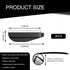 2 PCS Car Rearview Mirror Auxiliary Accessories, 6.69In x 2.16In Waterproof ABS Glass Vehicle Rearview Mirror Rain Eyebrow, Universal Automotive R...