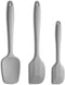 Silicone Spatula 3-piece Set, Ergonomic Handle High Heat-Resistant Spatulas, Non-stick Rubber Spatulas with Stainless Steel Core, Light Grey...