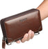 Large Wallet Clutch Long Leather Phone Purse Business Hand Clutch Bag Card Holder Travel Wallet for Men Women Father Husband...