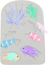 Marine Theme Cake Fondant Silicone Mold, Fish,Seaweed,Coral Under the Sea Style Handmade Pastry Baking Molds for Cookie Chocolate Candy Decoration...
