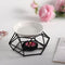 SXCHEN Essential Oil Burner for Scented Oil Tea Light Wax Melt Warmer Ceramic Tealight Wax Candle Burner Black Metal Aroma Diffuser-Set of 1...