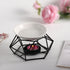 SXCHEN Essential Oil Burner for Scented Oil Tea Light Wax Melt Warmer Ceramic Tealight Wax Candle Burner Black Metal Aroma Diffuser-Set of 1...