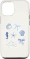 iPhone 13 Coastal Grandma Coquette Blue Bows Aesthetic Case...