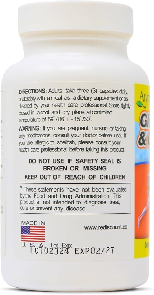 Glucosamine & Chondroitin 1500mg-1200mg with Collagen, Supports Joint Health (90 Capsules/Pack of 1)...
