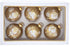 Kurt S. Adler 80MM Gold with Swan, Dove and Peacock Decals Glass Ball, 6-Piece Boxed Ornament Set, Multi, 6 Count...