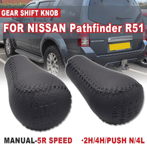 Gear Shift Knob Lever Switch Shifter Knob for N-ISSAN Navara D40 Frontier Double Cab 2005-2015 Manual Shift Handle (5R Speed)...
