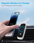 Magnetic Car Charger Mount, Powerlot 15W Fast Wireless Car Charger with Strong Suction & 360° Rotation Windshield Dash Air Vent Mountable Phone Ho...