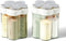 2pcs Travel Spice Container ?5 in 1Portable Camping Seasoning Shaker?Clear Plastic Condiment Bottle for Travel?Camper, Hiking, BBQ, Picnicn....