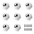 8 Pack Self Adhesive Caster Wheels, 360°Rotation Mini Caster Wheels for Small Appliances, Stainless Steel Rollers Universal Wheel for Trash Can St...