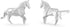 Boma Jewelry Sterling Silver Origami Horse Stud Earrings...