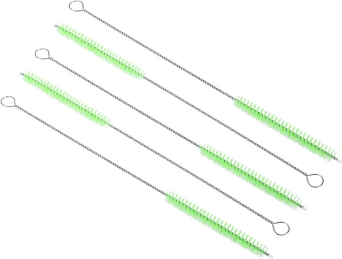 PATIKIL 10"x3/8" Long Straw Brush, 5 Pcs Drinking Straw Cleaning Brush Nylon Pipe Tube Cleaner Brush for Cleaning Straws Pot Spout, Green...