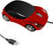 PCTC Cool Sport Car Shape USB Wired Optical Mouse for Laptop or Office Desktop,Ergonomic,1000DPI 2 Headlights 3 Buttons Office Home School Gift (R...