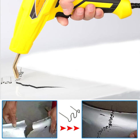 1000pcs Plastic Welder Staples,0.6mm Plastic Welding Staples,Wave Hot Staples Welding Supplies for Plastic Welder Gun to All Plastic Fix Repair Ca...