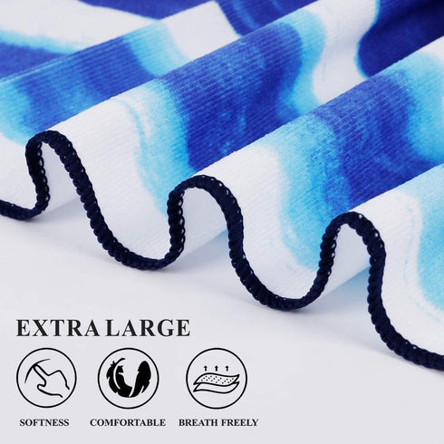 2 Packs Oversized Beach Towel Set Extra Large Big XL Pool Camping Swim Clearance Towels 36x72 Soft Blanket Cruise Essentials Accessories Must Have...