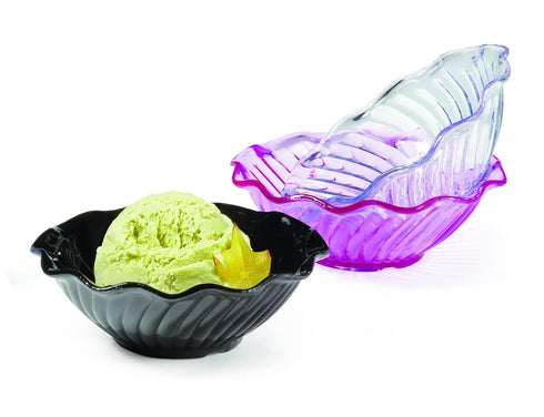 G.E.T. DD-60-CL-EC Clear 6 oz. Dessert Dish, Break Resistant Dishwasher Safe San Dessert Time Collection (Pack of 4)...