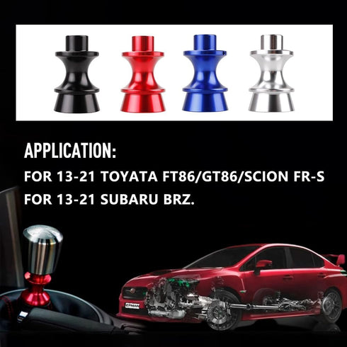Billet Aluminum Reverse Lockout Shift Knob Lever Gear knob Aluminum Alloy Gear Shift Knob Reverse Lockout Lever Lifter Up for Subaru BRZ Toyota FT...
