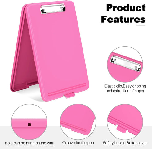 Hongri Clipboard with Storage, Open Nursing Clipboards Foldable Storage, Heavy Duty Nursing Clipboards Foldable, Office Supplies, School Supplies,...