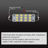 GrandviewTM 4 X 44mm(1.73") 12-SMD 1210 3528 Chip Rigid Loop Festoon LED Bulbs for Car Interior Light Dome Map Light Door Courtesy Lights 561 562 ...