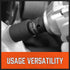 HORUSDY 5-Piece Impact Socket Adapter Set, 1/4, 3/8, 1/2" SAE Socket Adapter, Cr-V Steel Impact Adapter Set...