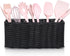 Ayiaren Wicker Silverware Cutlery Holder Black Flatware Utensil Caddy Best Silverware Organizer Storage for Countertop Party Kitchen Utensils Hold...